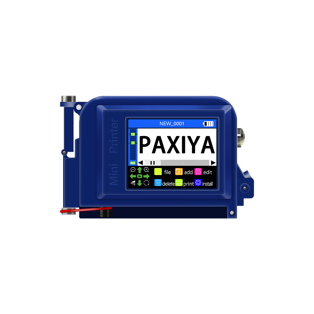 Handheld inkjet printer for industrial batch date coding